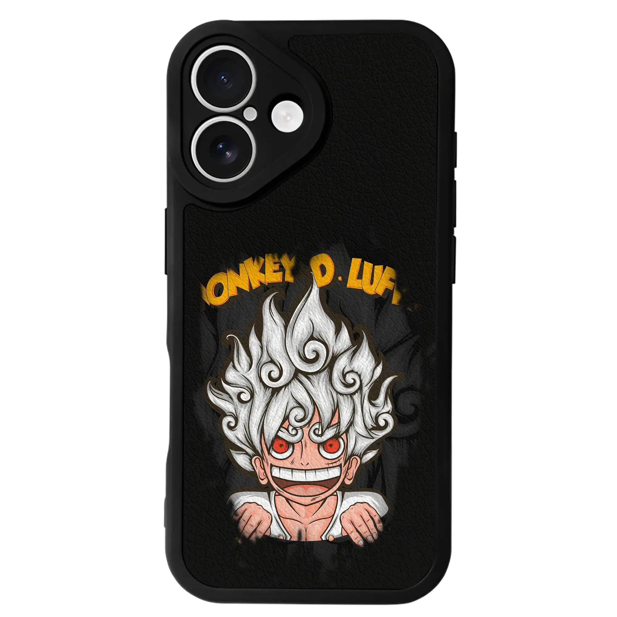 ワンピース グッズ モンキー・D・ルフィ - IPhone 16シリーズ対応 ・ シリコンスマホケース ・ レザー調 ・ 高精度フィット ・ 耐衝撃 ・ ワイヤレス充電対応 ・ 精密カット